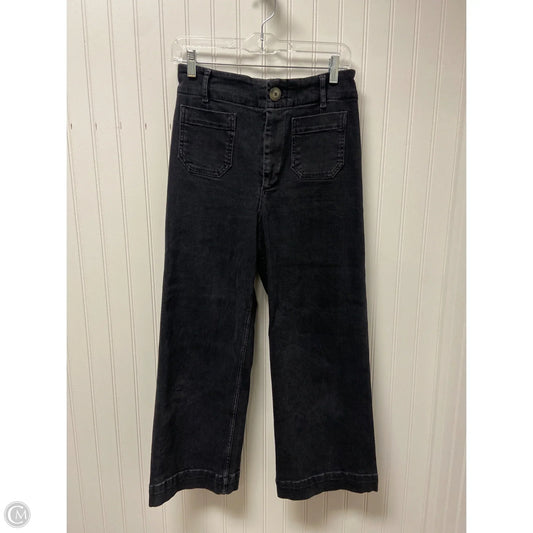 Pants Wide Leg By Pilcro In Black Denim, Size: 2