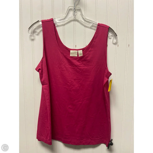 Tank Top By Chicos In Pink, Size: L