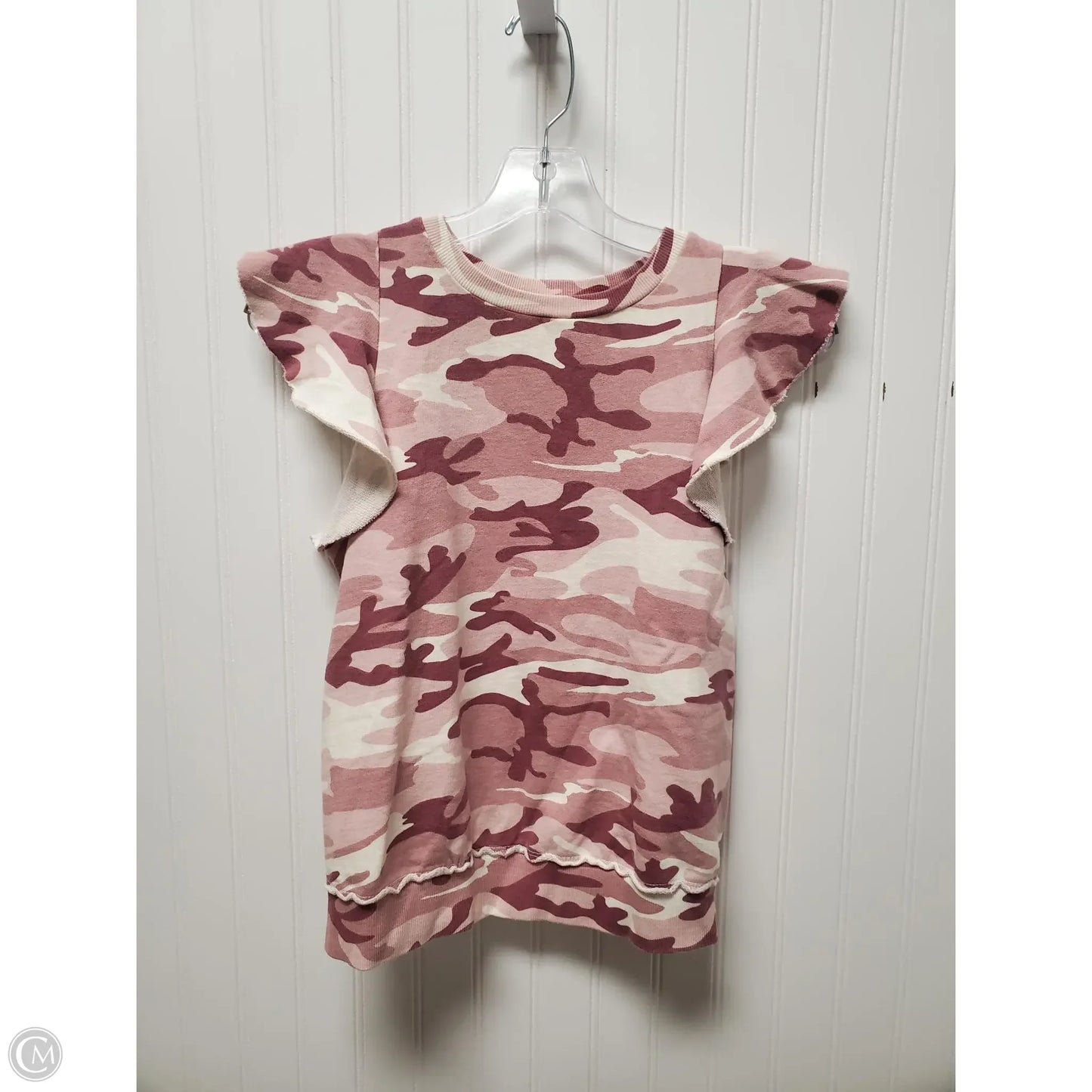 Top Sleeveless Basic By T.la In Camouflage Print, Size: Xs