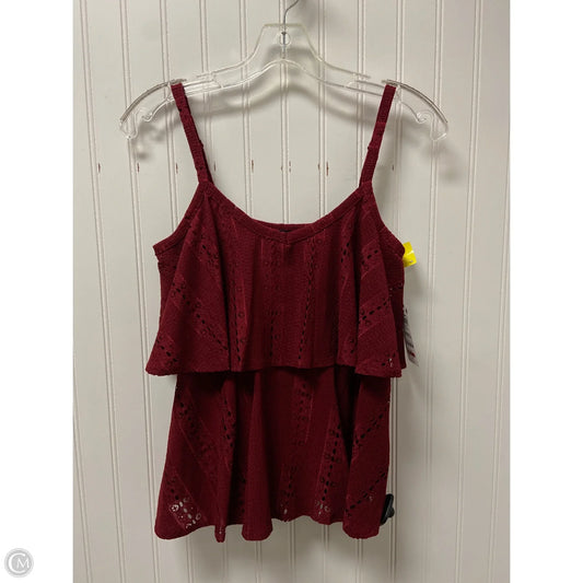 Top Sleeveless By Inc In Red, Size: Xs