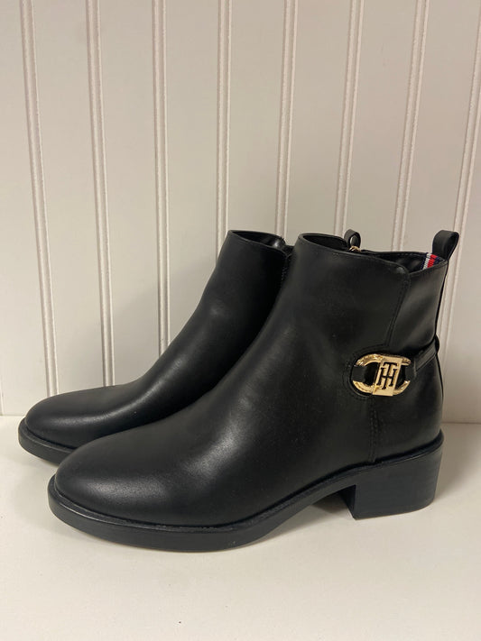 Boots Ankle Heels By Tommy Hilfiger In Black, Size: 8