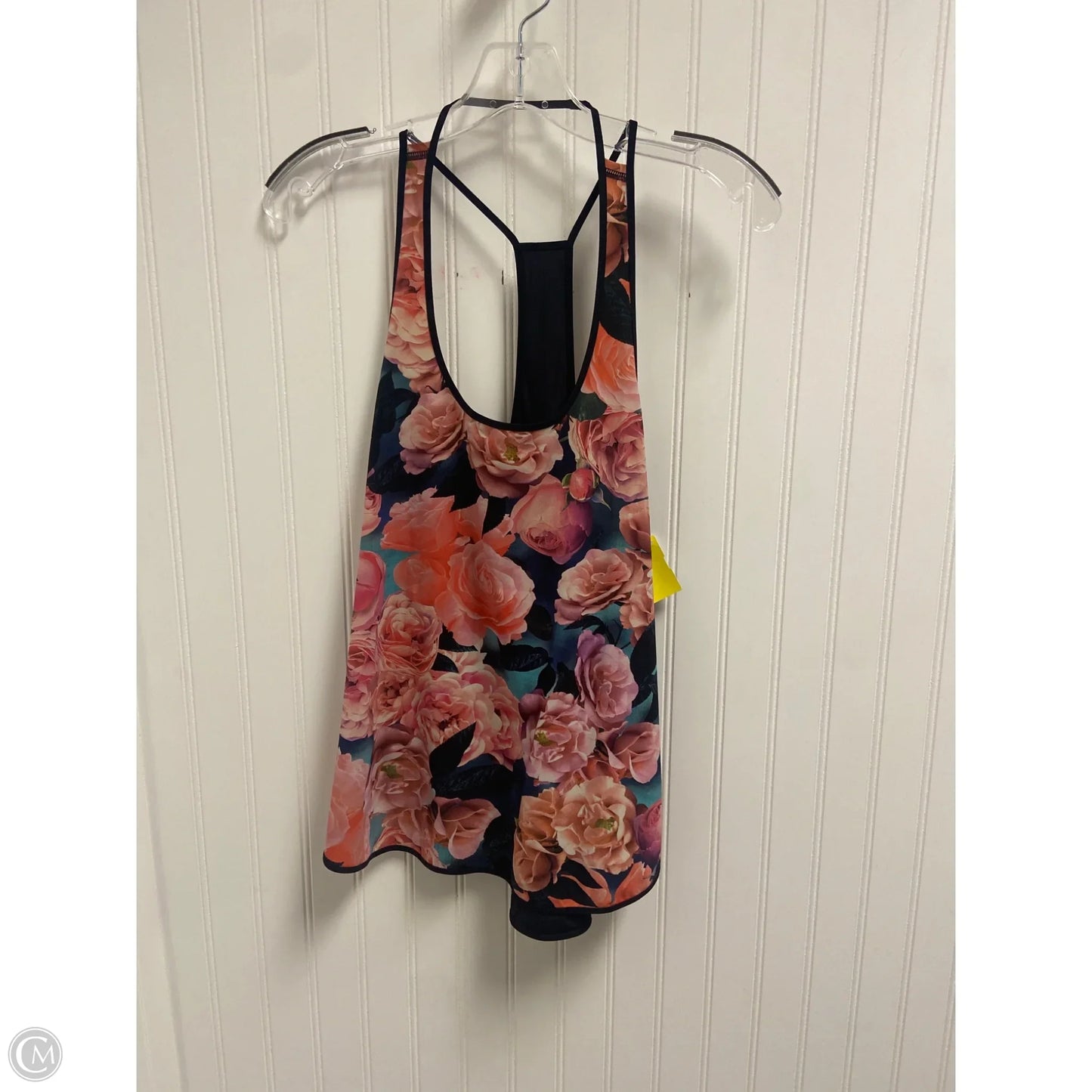 Athletic Tank Top By Lululemon In Floral Print, Size: S