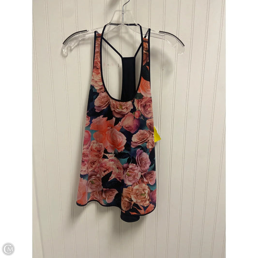 Athletic Tank Top By Lululemon In Floral Print, Size: S