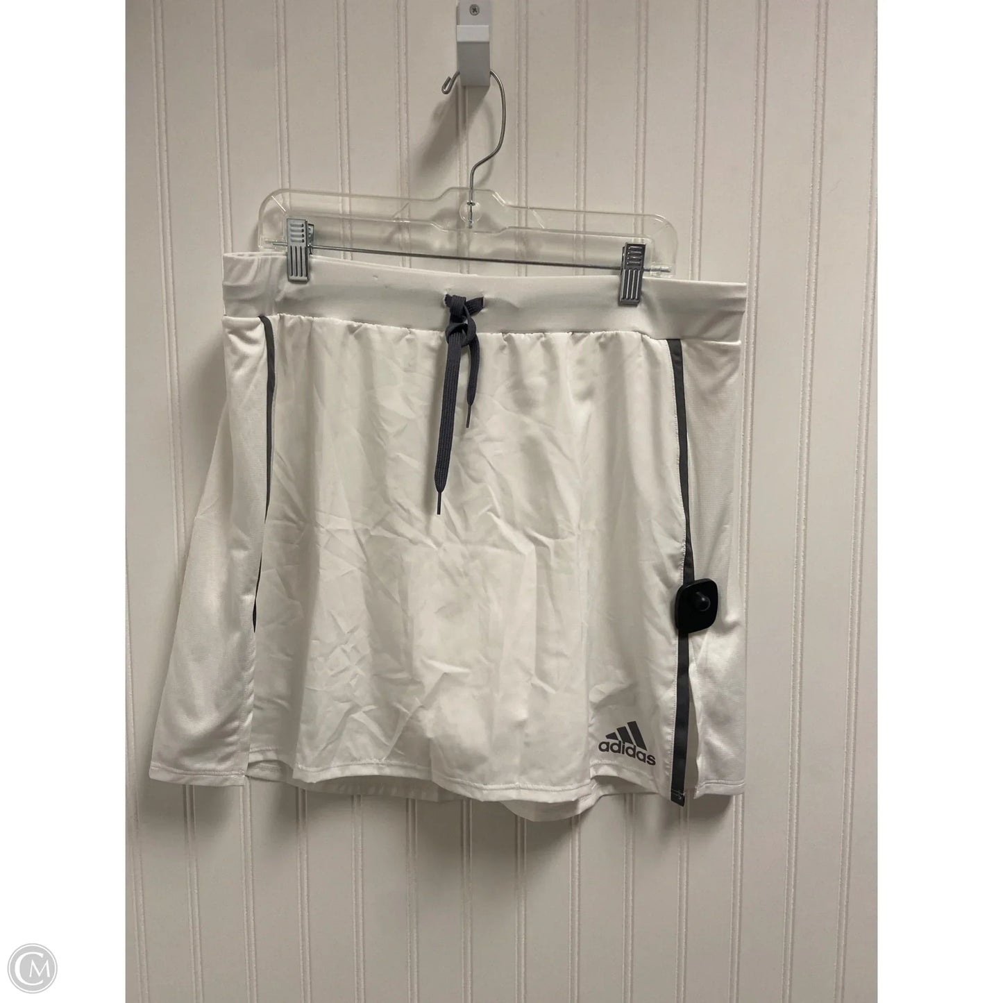 Athletic Skort By Adidas In White, Size: L