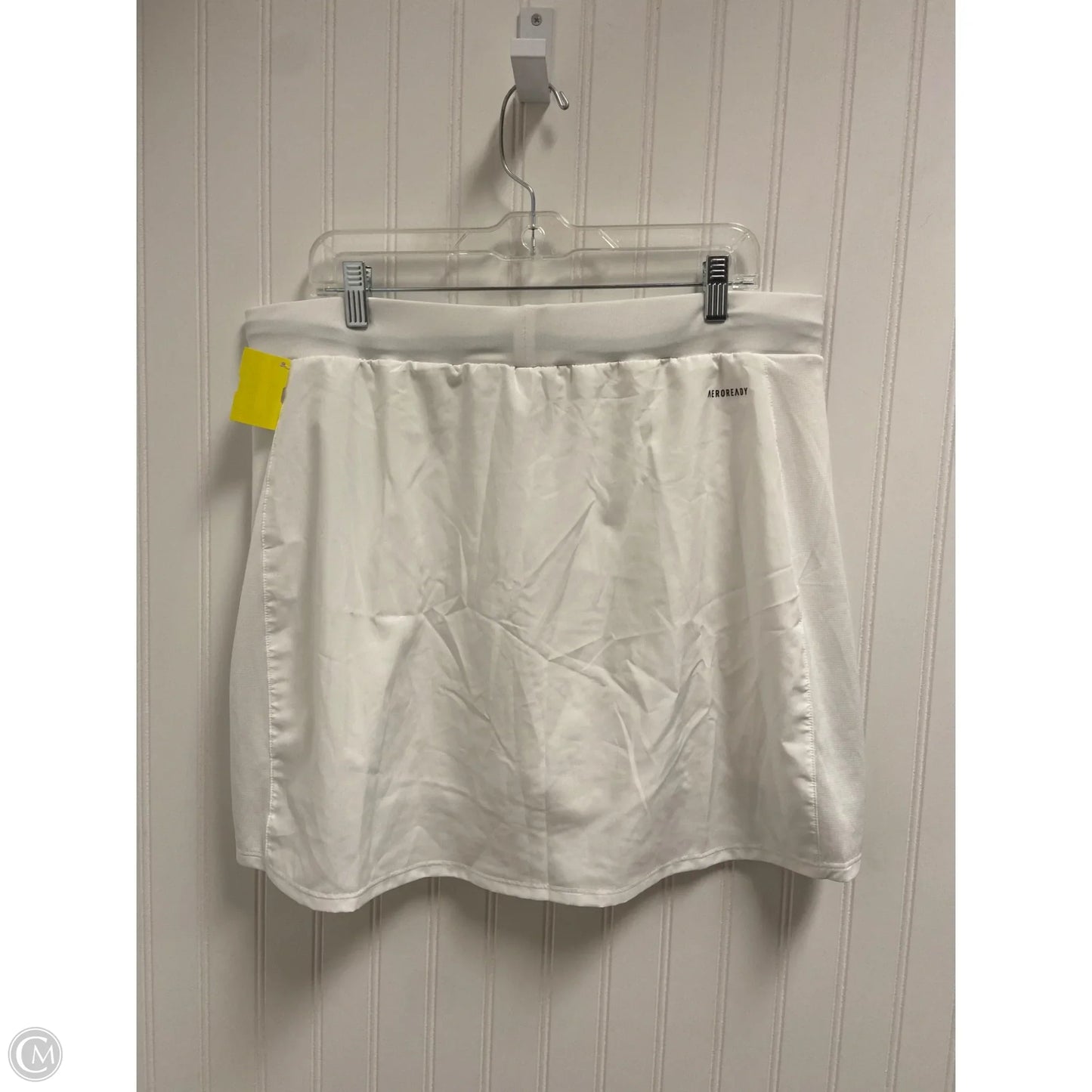 Athletic Skort By Adidas In White, Size: L