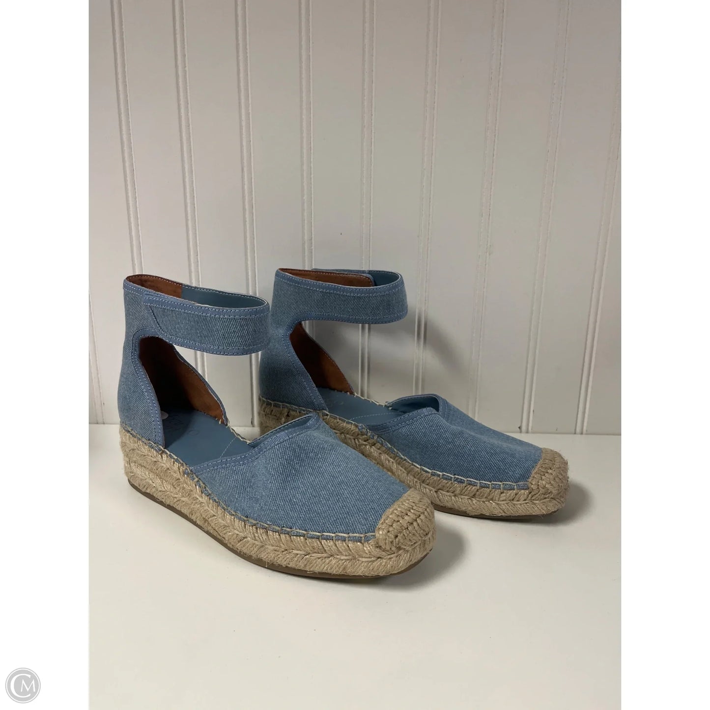 Shoes Heels Wedge By Franco Sarto In Blue, Size: 7