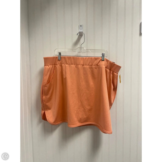 Athletic Skort By Columbia In Orange, Size: 2x