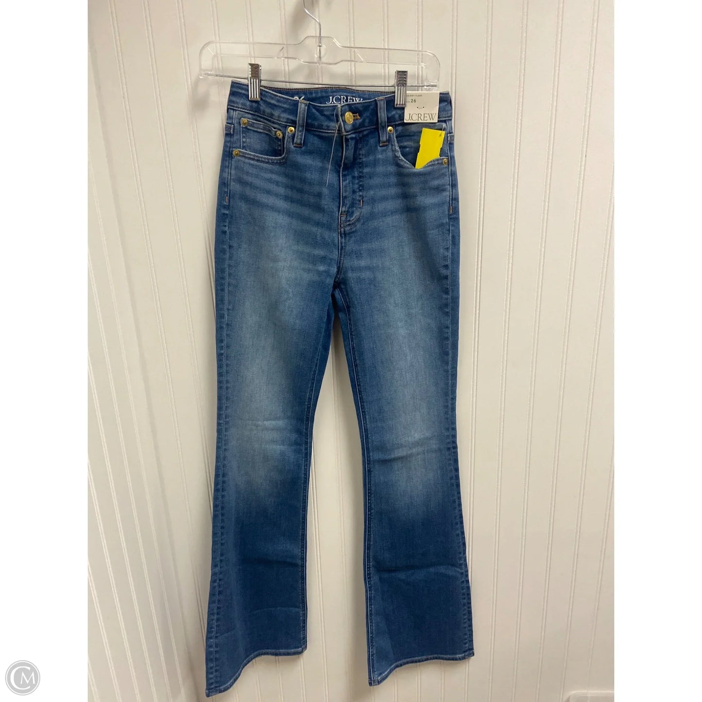 Jeans Flared By J. Crew In Blue Denim, Size: 2