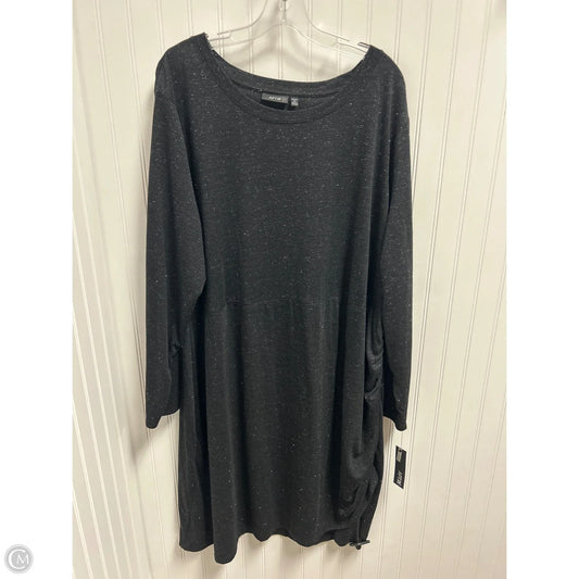 Dress Casual Midi By Apt 9 In Black, Size: 3x