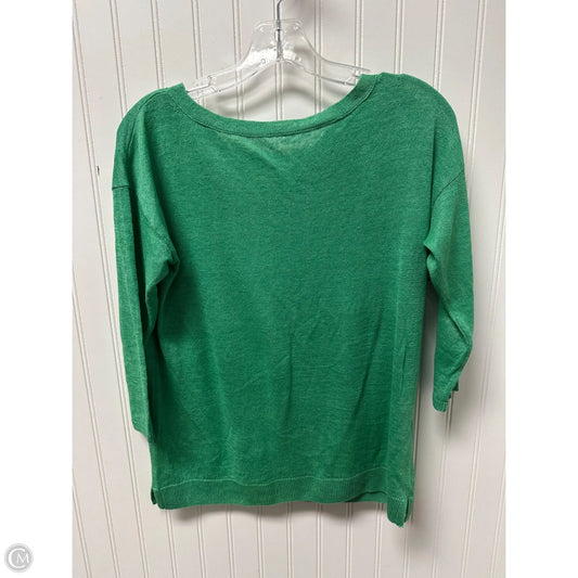 Top Long Sleeve By Talbots In Green, Size: Sp