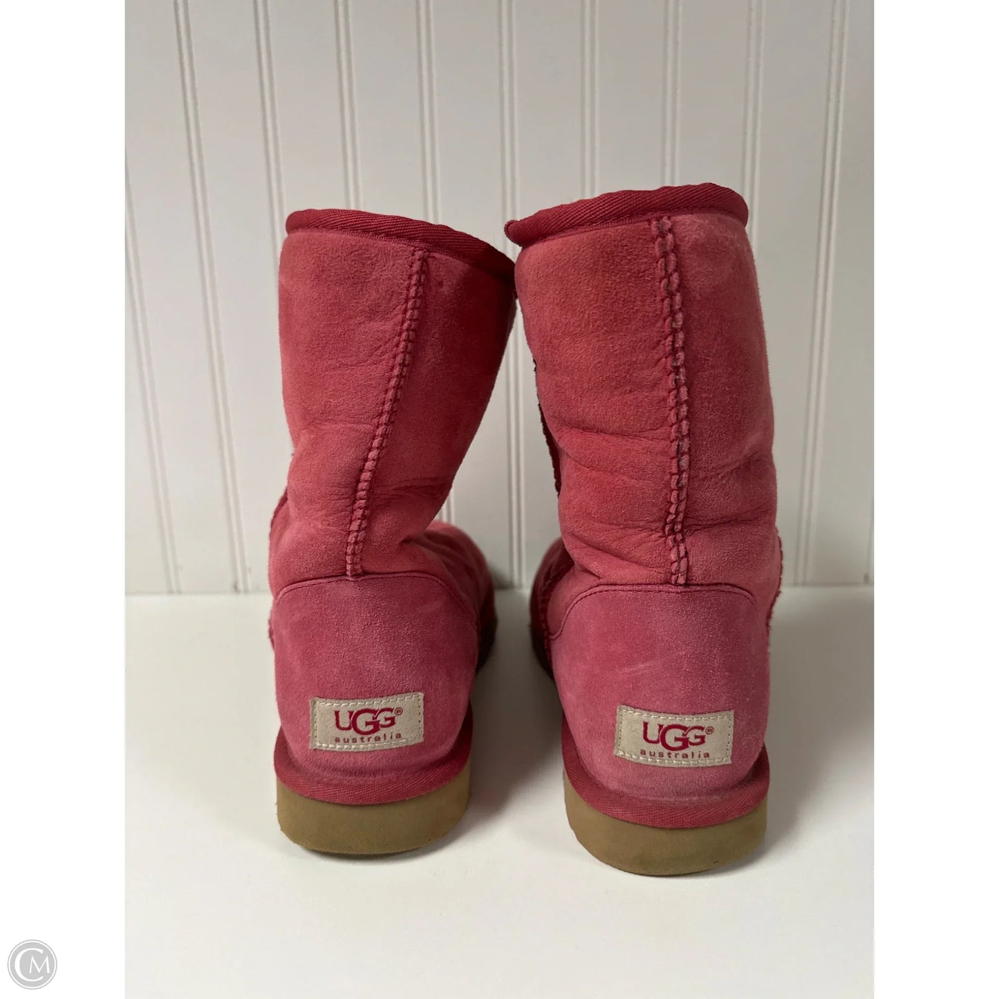 Boots Designer By Ugg In Pink, Size: 8