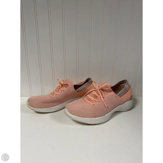 Shoes Athletic By Skechers In Peach, Size: 7.5