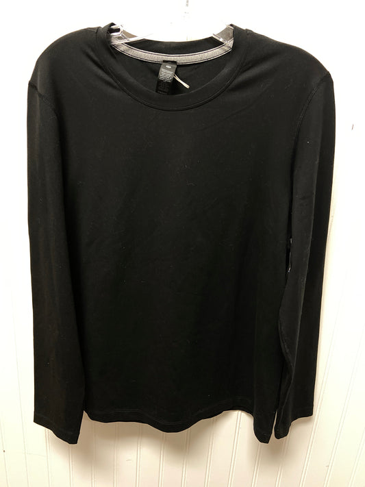 Athletic Top Long Sleeve Collar By Lululemon In Black, Size: S