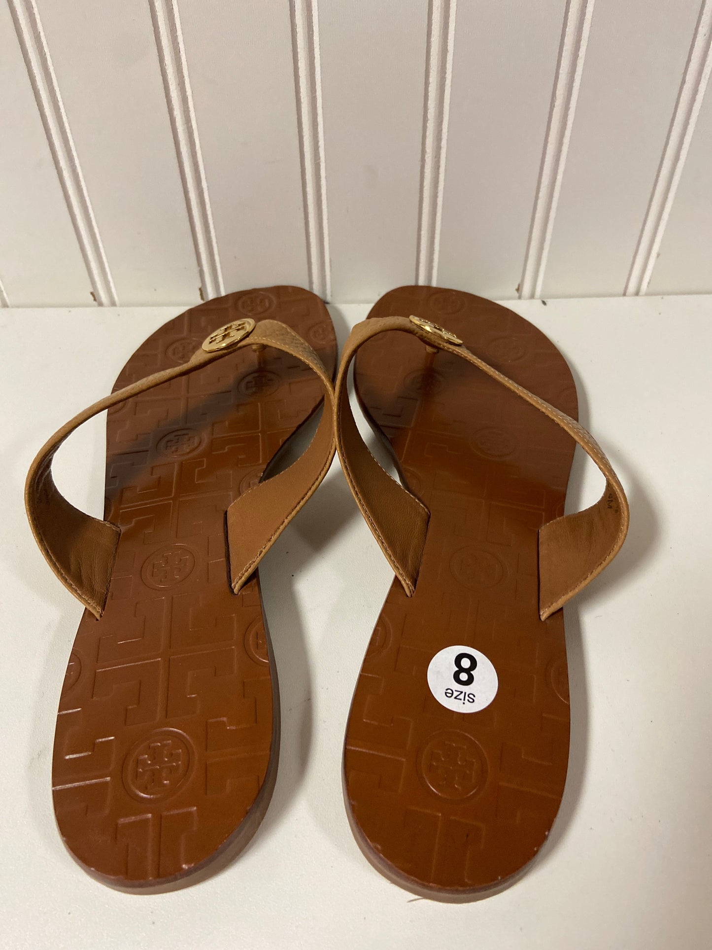 Sandals Designer By Tory Burch In Brown, Size: 8