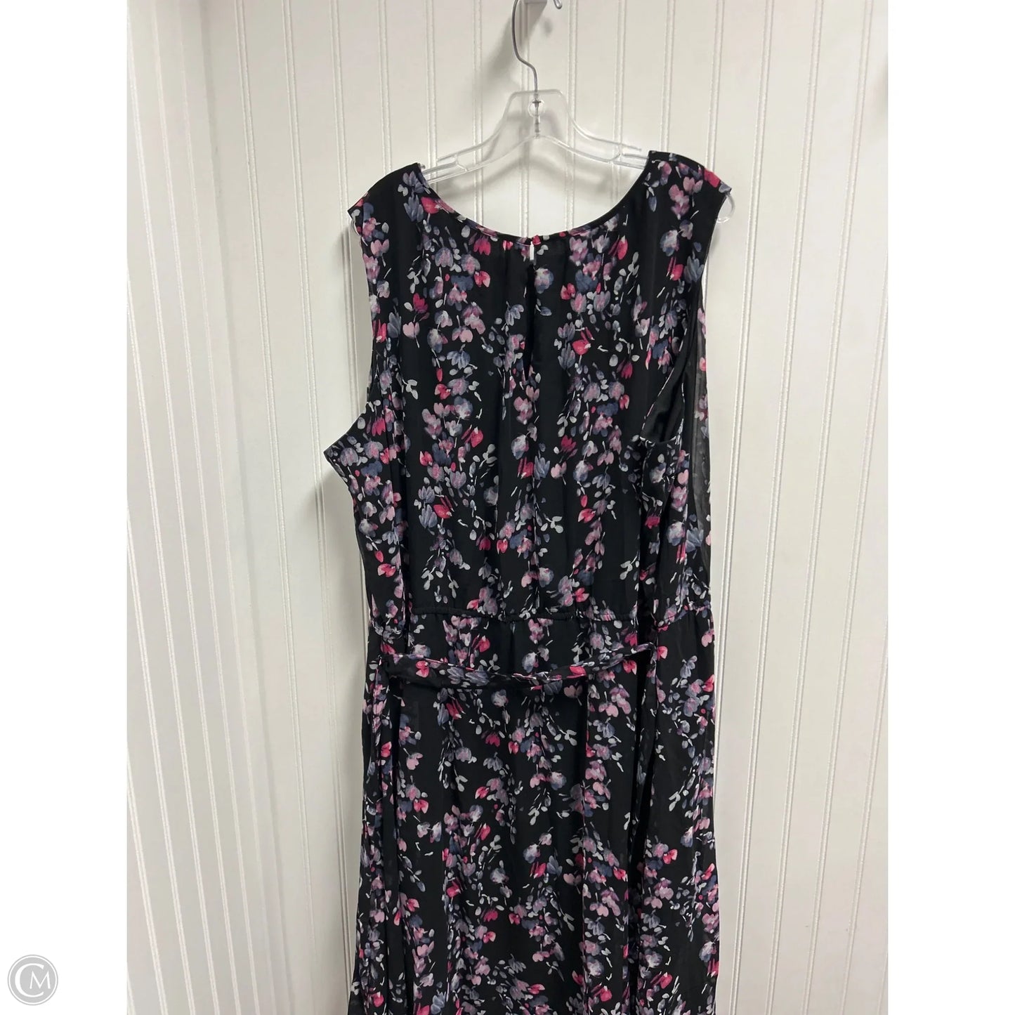Dress Party Midi By Lane Bryant In Black & Pink, Size: 4x
