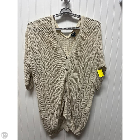 Sweater Cardigan By Torrid In Beige, Size: 1x