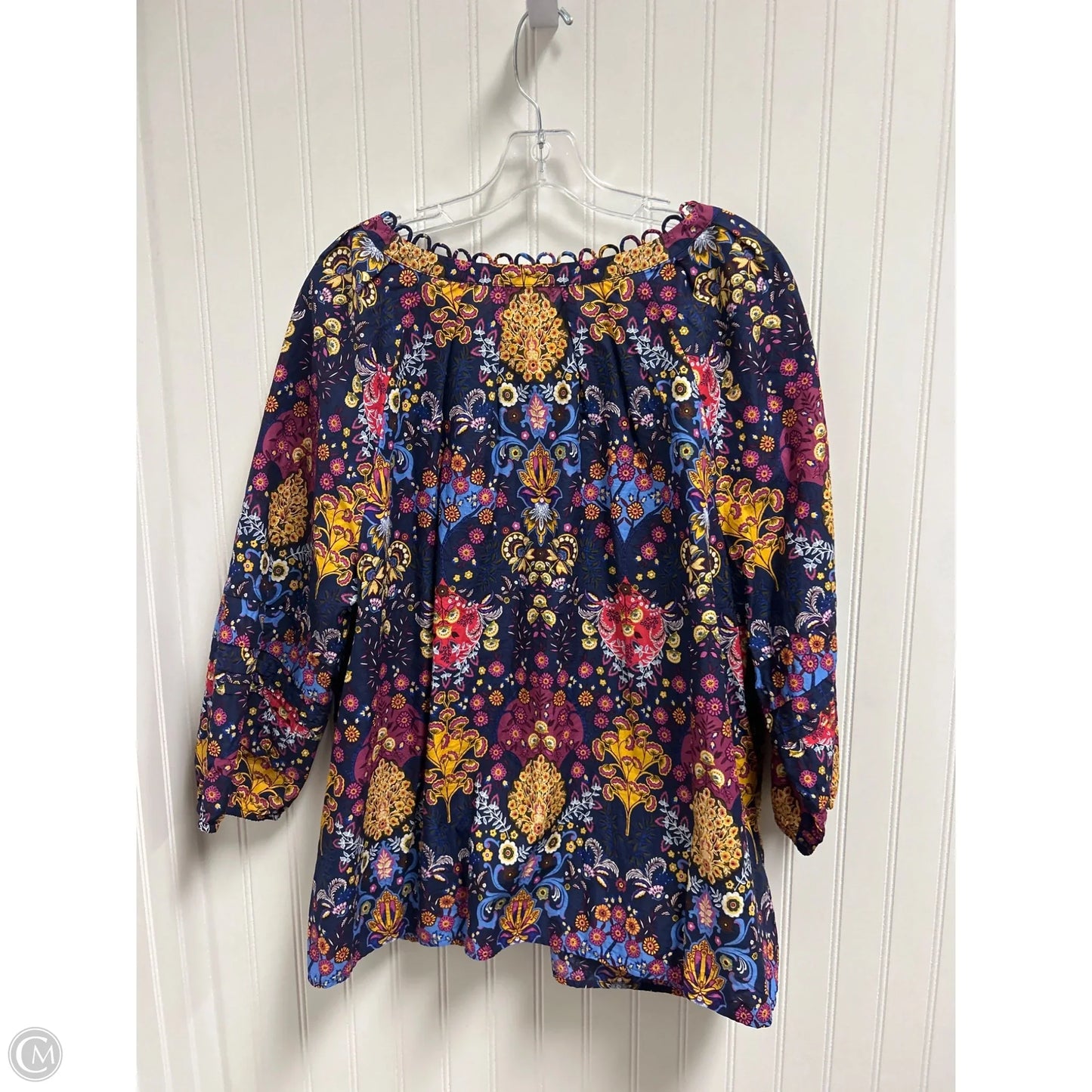 Top Long Sleeve By Talbots In Floral Print, Size: 2x