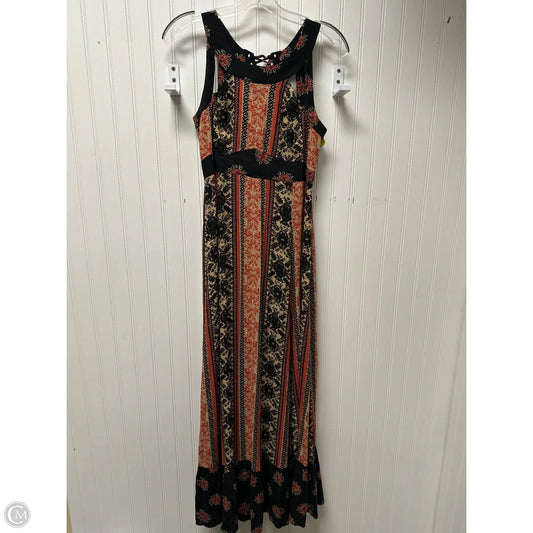 Dress Casual Maxi By Free People In Black & Red, Size: S