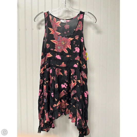 Tunic Sleeveless By Free People In Black & Pink, Size: Sp