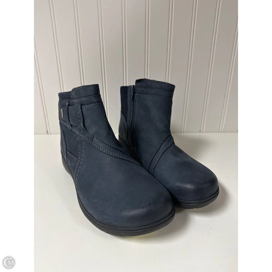 Boots Ankle Flats By Clarks In Blue, Size: 7.5