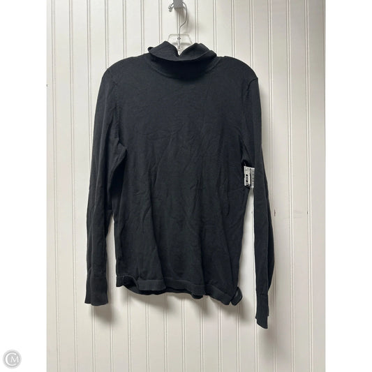 Top Long Sleeve Basic By Talbots In Black, Size: M