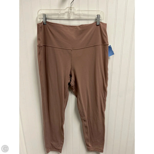 Athletic Leggings Capris By Lululemon In Mauve, Size: Xl