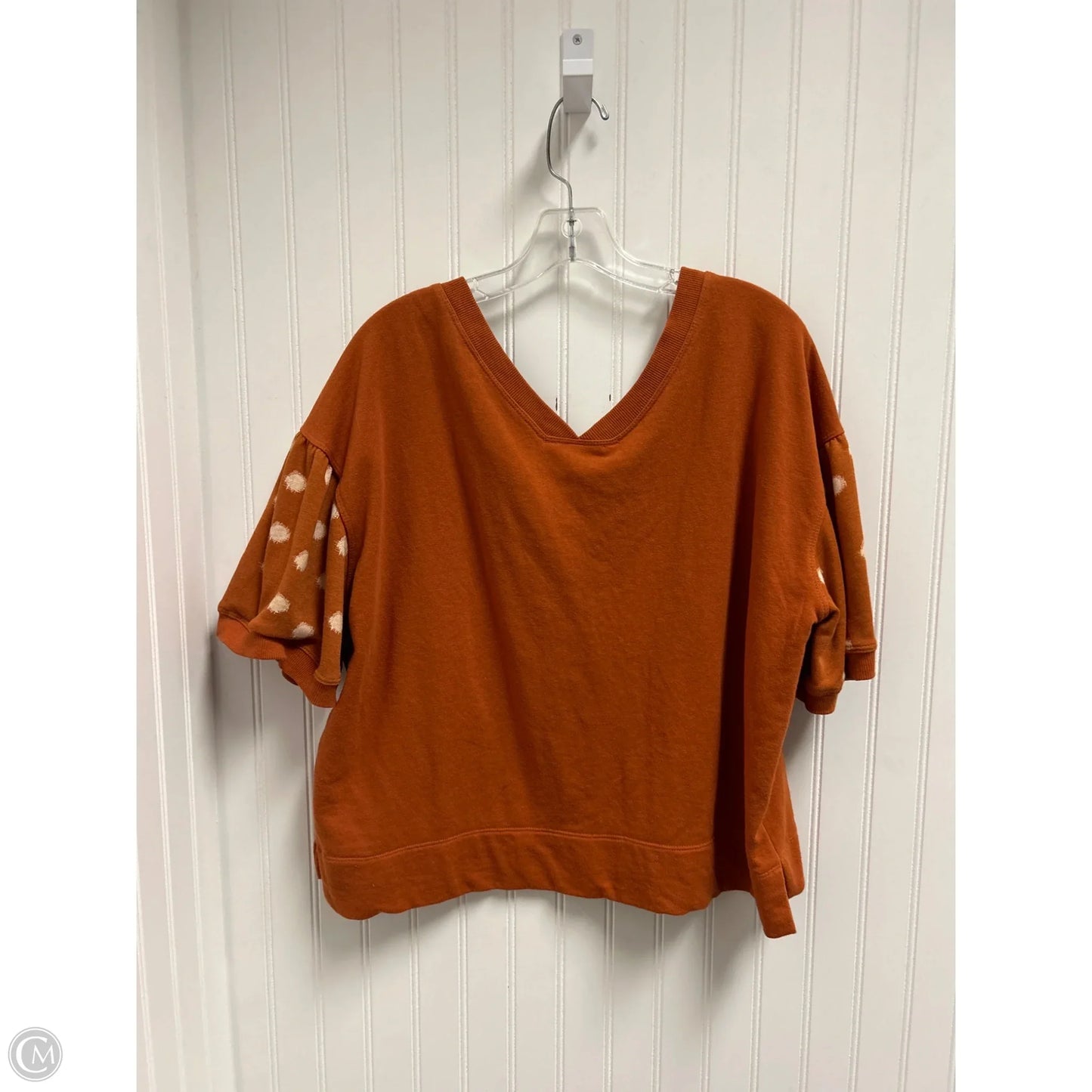Top Short Sleeve By Daily Practice By Anthropologie In Orange, Size: L