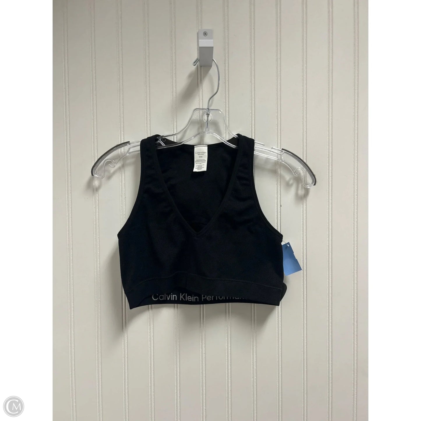 Athletic Bra By Calvin Klein Performance In Black, Size: M