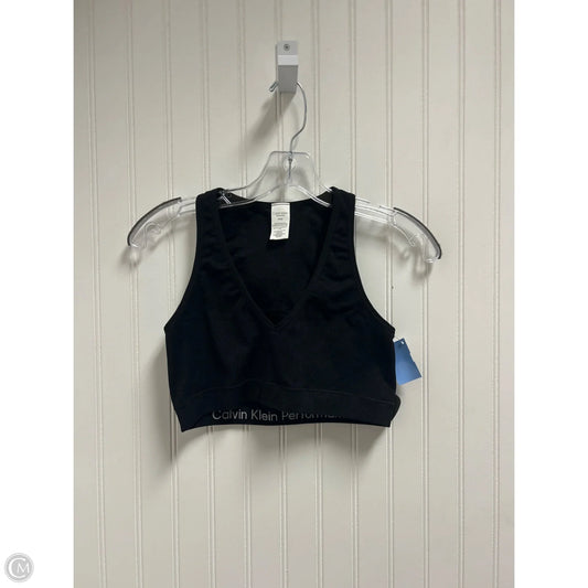 Athletic Bra By Calvin Klein Performance In Black, Size: M