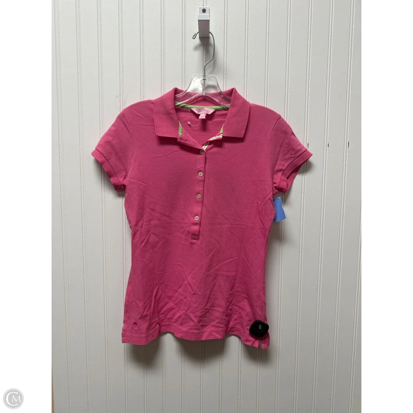 Top Short Sleeve Designer By Lilly Pulitzer In Pink, Size: S