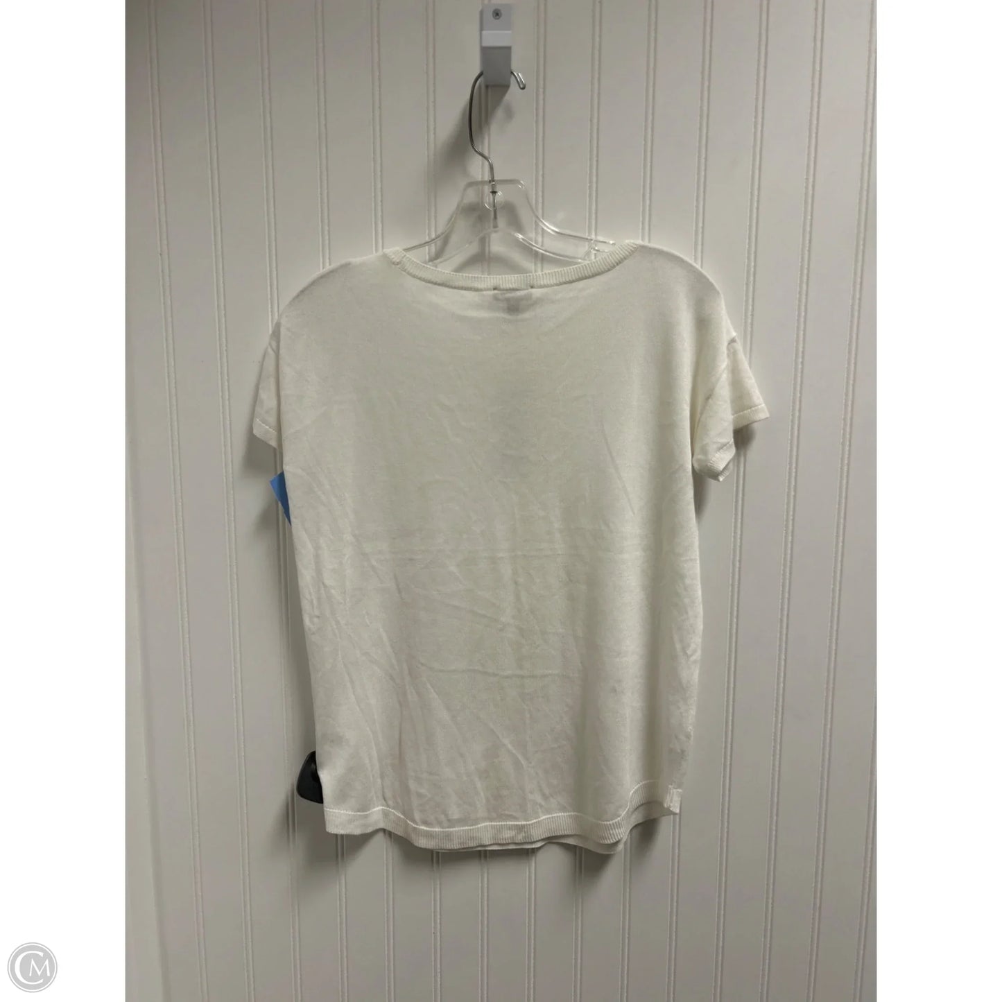 Top Short Sleeve Basic By Talbots In White, Size: Sp
