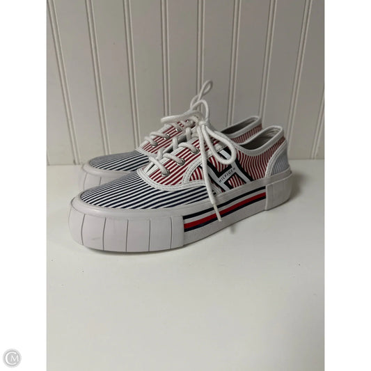 Shoes Sneakers Platform By Tommy Hilfiger In Blue & Red & White, Size: 8