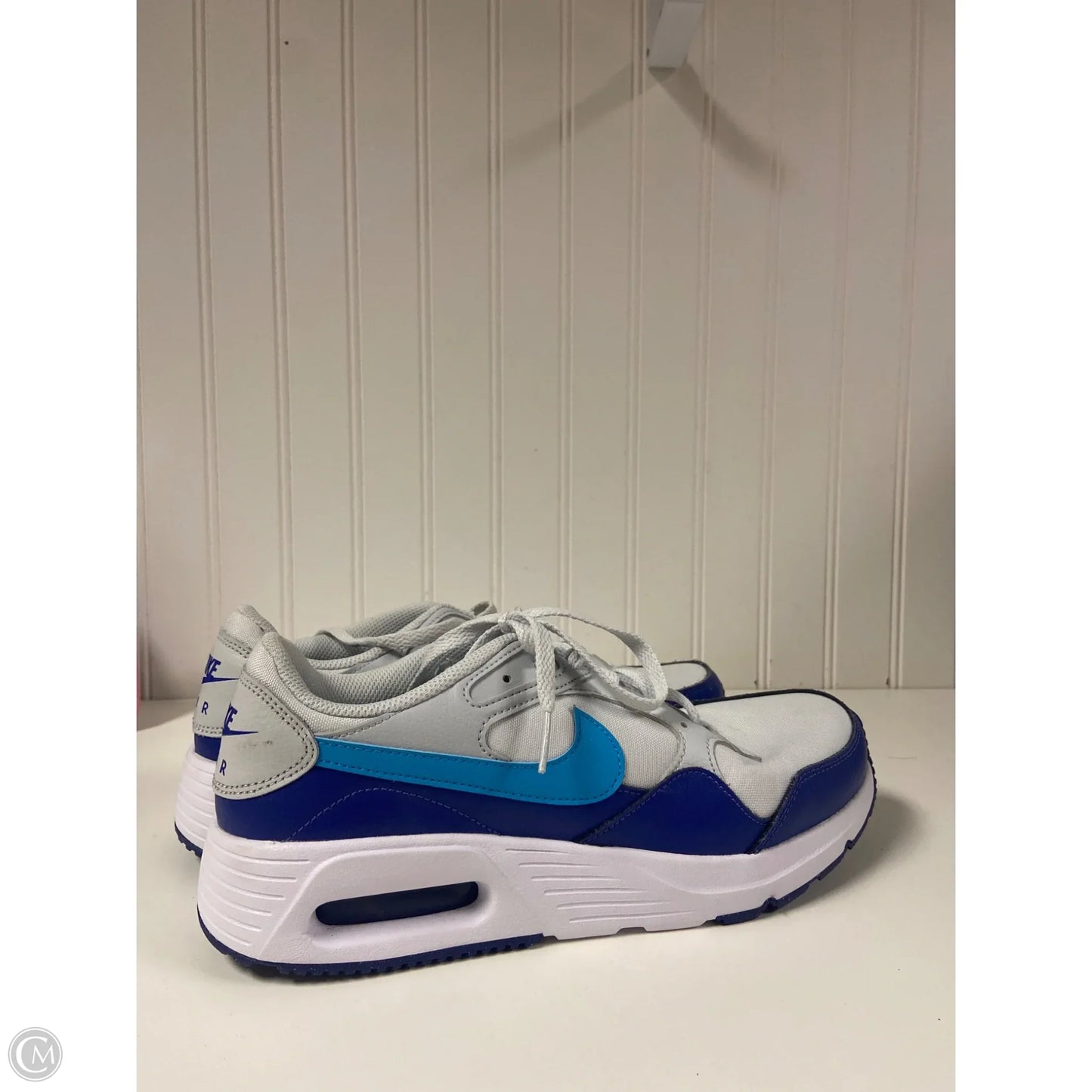 Shoes Sneakers By Nike In Blue & Grey, Size: 10
