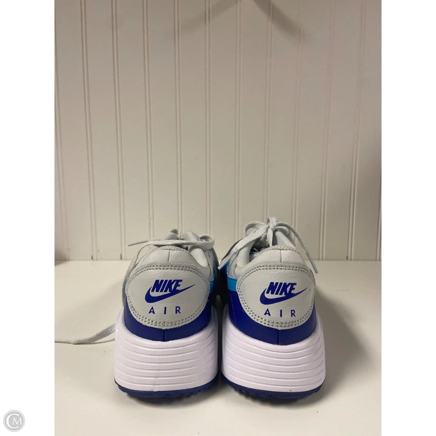 Shoes Sneakers By Nike In Blue & Grey, Size: 10
