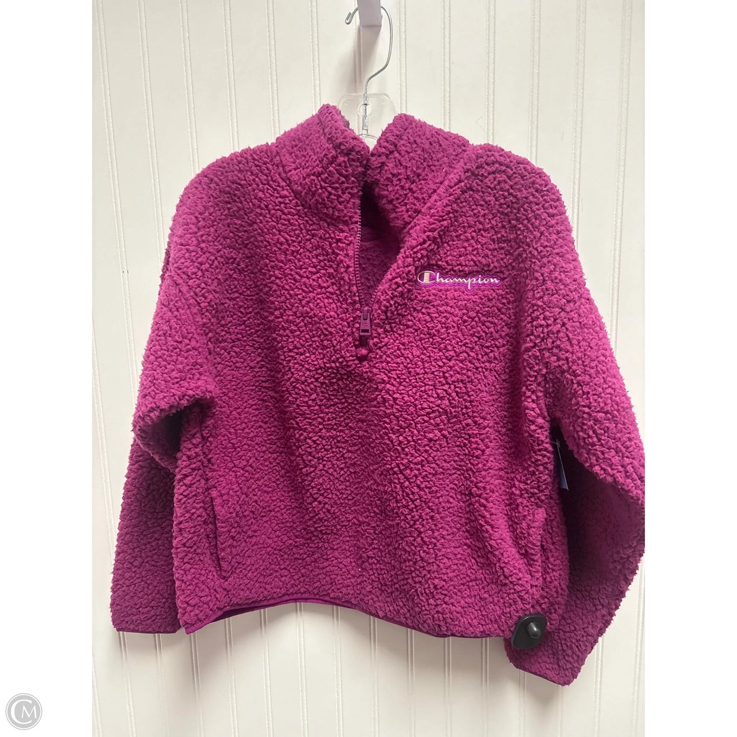 Jacket Faux Fur & Sherpa By Champion In Purple, Size: M