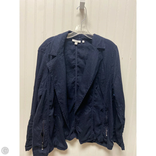 Jacket Other By Chicos In Navy, Size: Xl