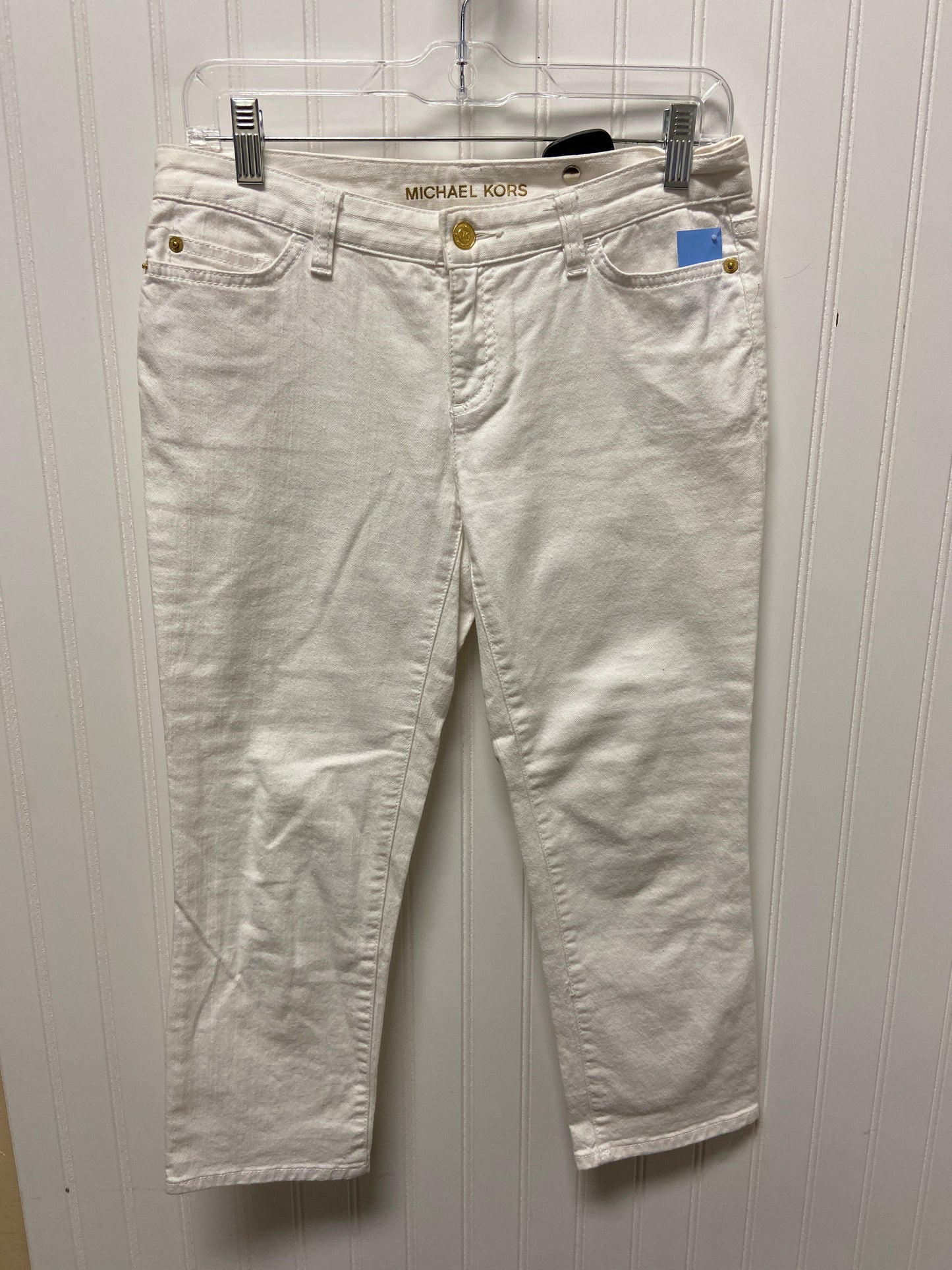 Jeans Designer By Michael Kors In White, Size: 2