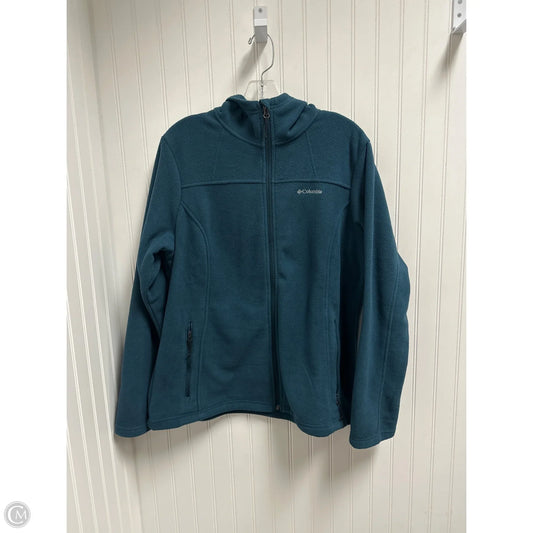 Jacket Fleece By Columbia In Teal, Size: Xl
