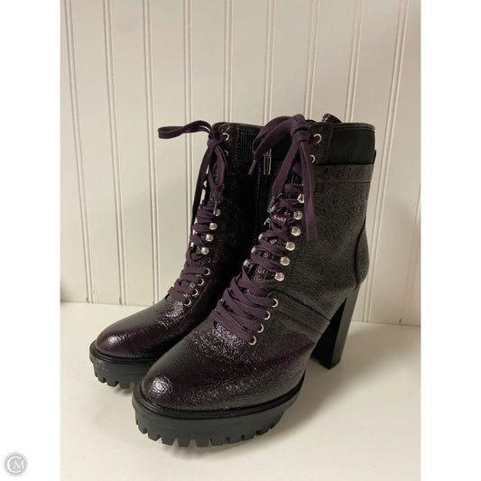 Boots Ankle Heels By Vince Camuto In Purple, Size: 11