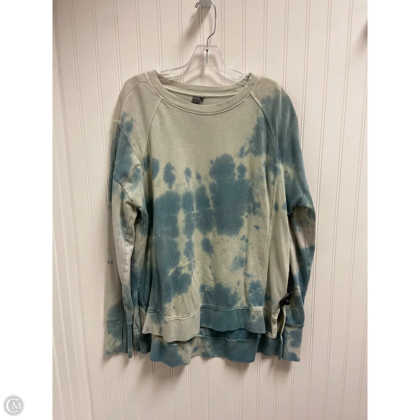 Athletic Sweatshirt Crewneck By Sweaty Betty In Tie Dye Print, Size: M