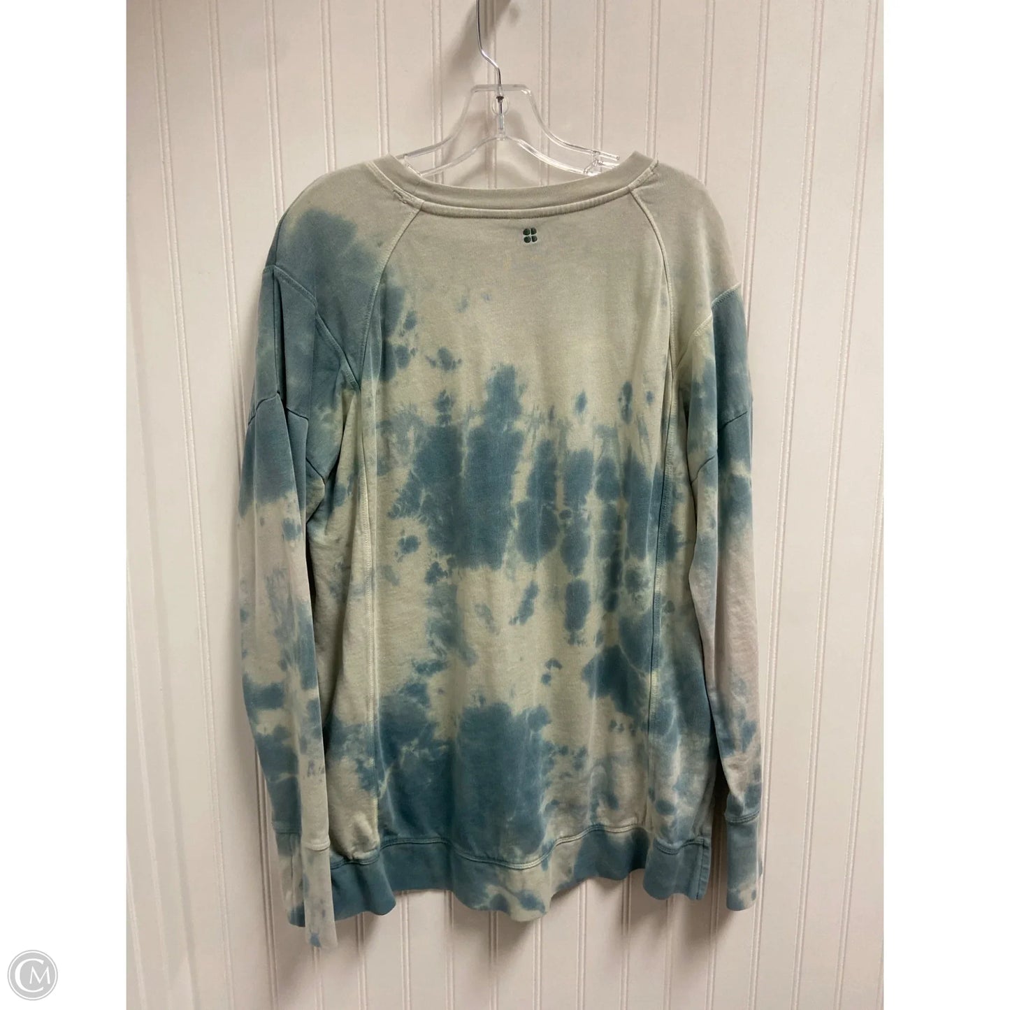 Athletic Sweatshirt Crewneck By Sweaty Betty In Tie Dye Print, Size: M