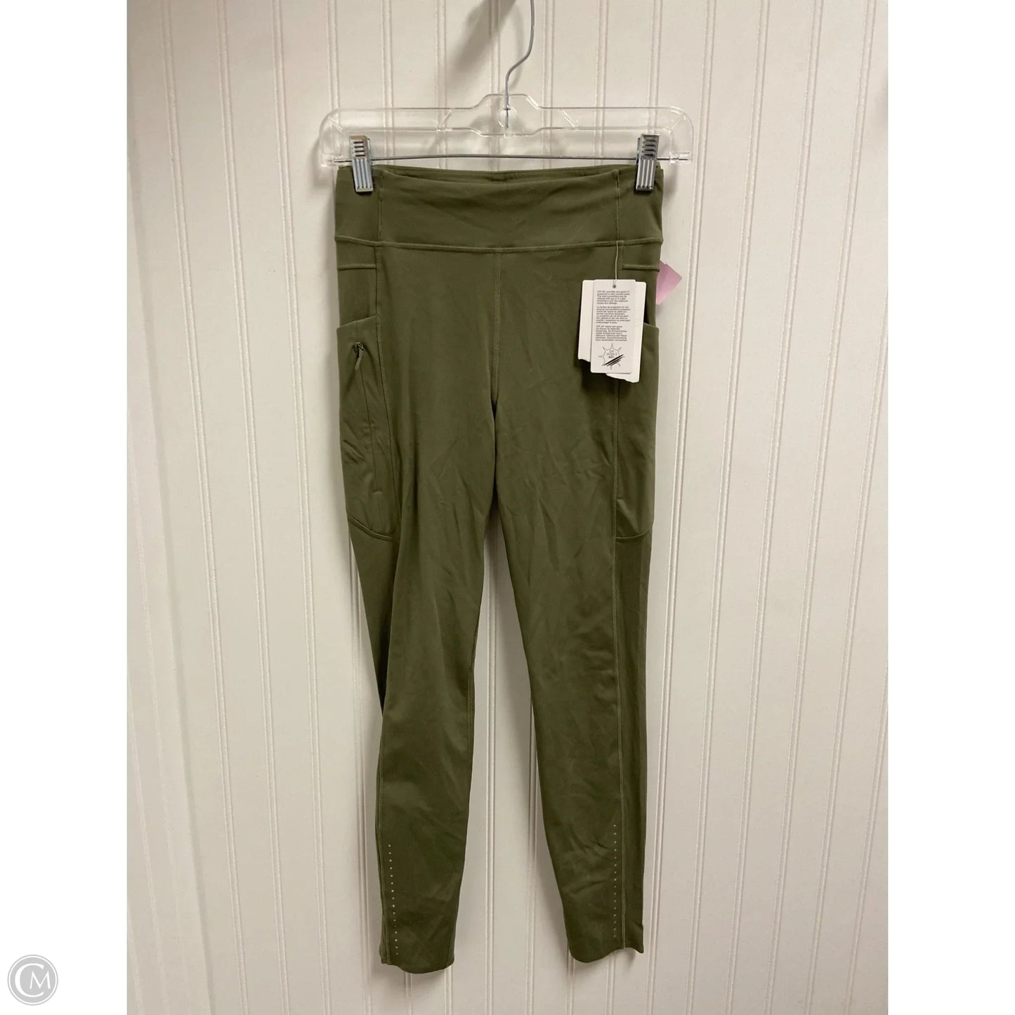 Athletic Leggings Capris By Lululemon In Green, Size: S