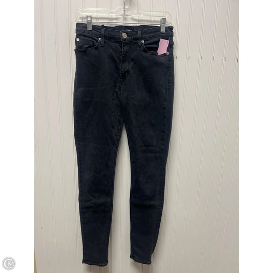 Jeans Skinny By Hudson In Black Denim, Size: 4