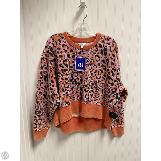 Sweatshirt Crewneck By Joy Lab In Animal Print, Size: L