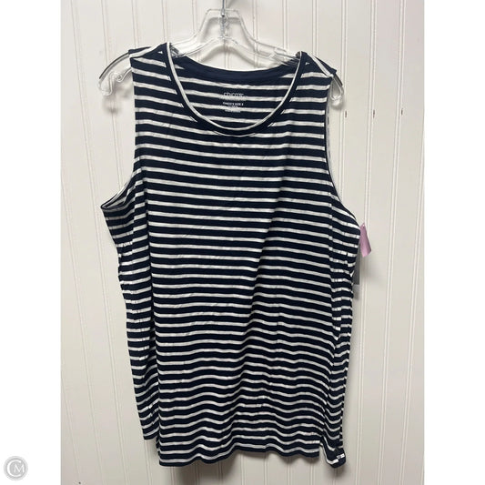 Tunic Sleeveless By Chicos In Striped Pattern, Size: Xl