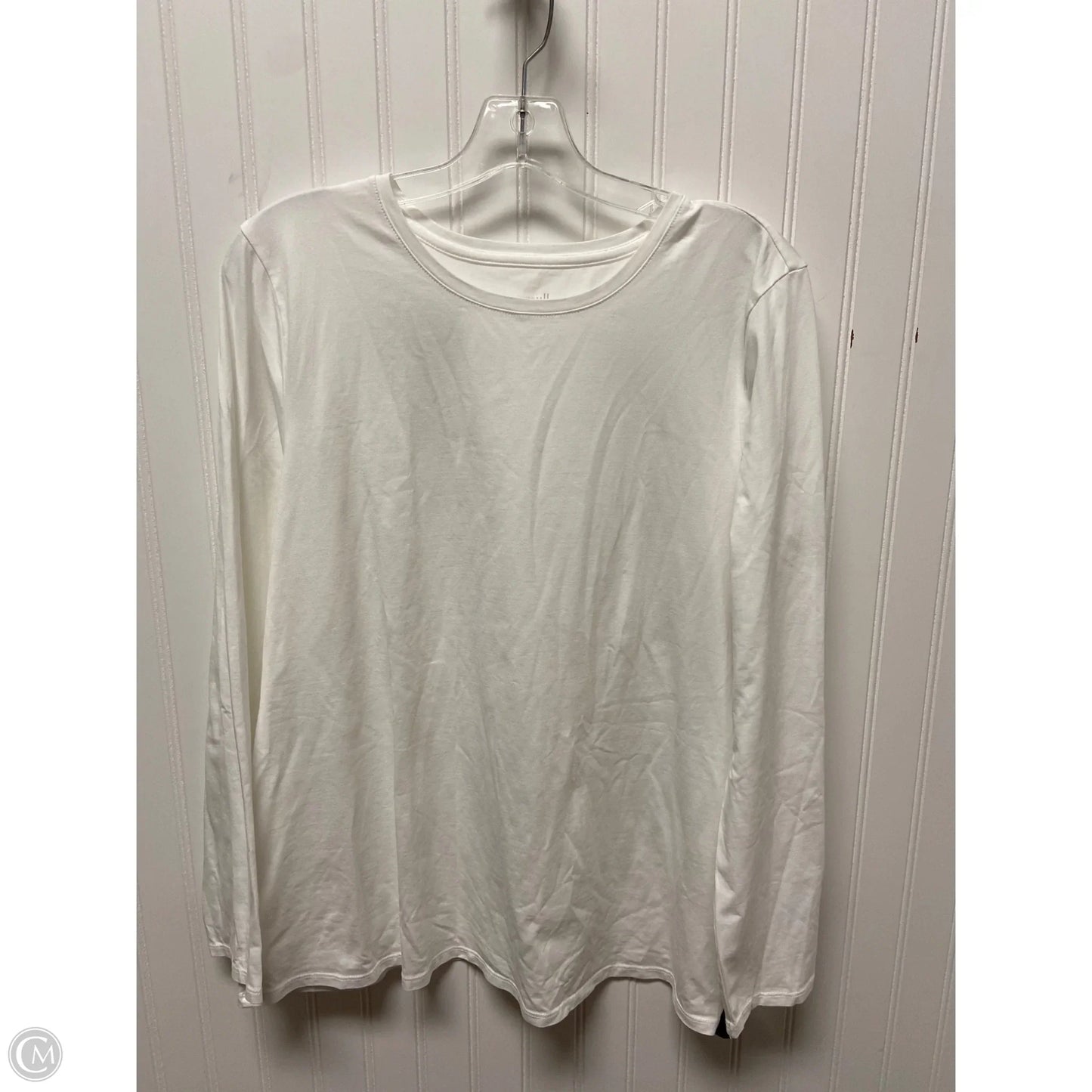 Top Long Sleeve Basic By Pure Jill In White, Size: L