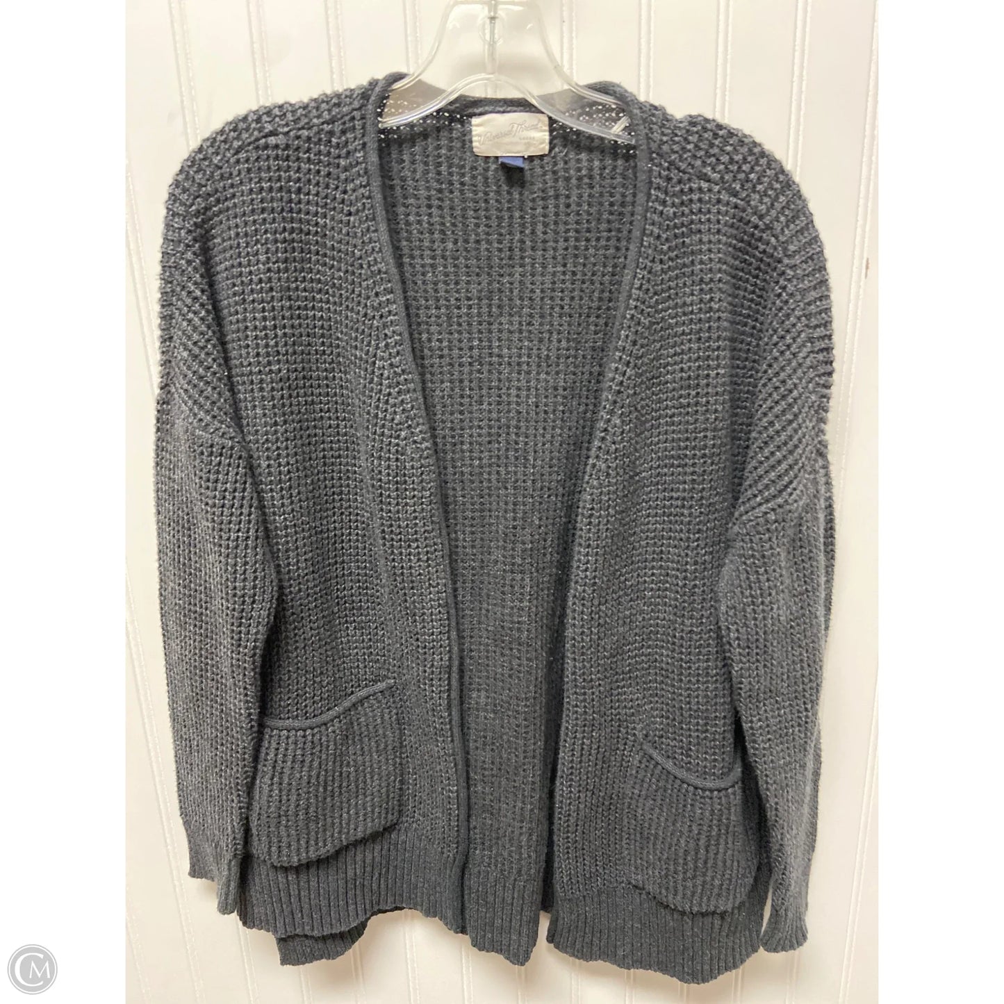 Sweater Cardigan By Universal Thread In Grey, Size: M