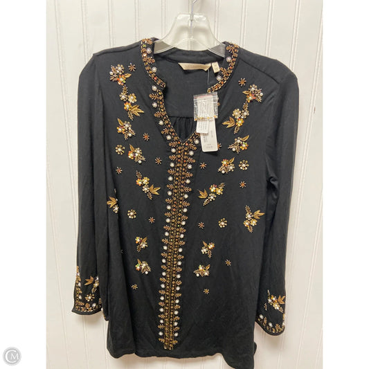 Top Long Sleeve By Soft Surroundings In Black, Size: Xs