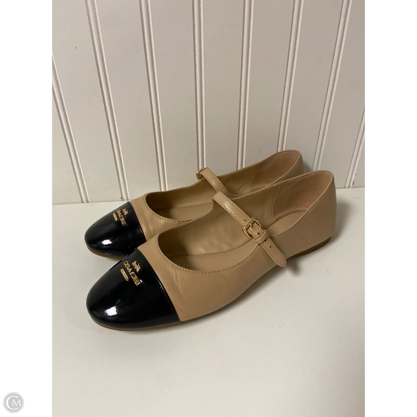 Shoes Designer By Coach In Black & Cream, Size: 8