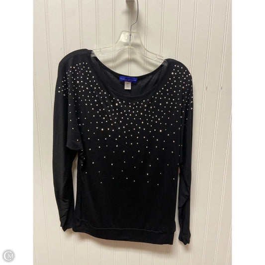Top Long Sleeve By Simply Styled In Black, Size: S